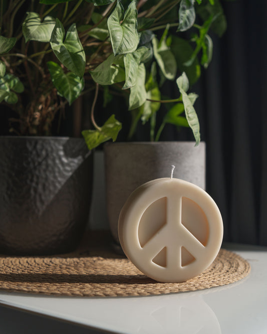 Peace sign Candle