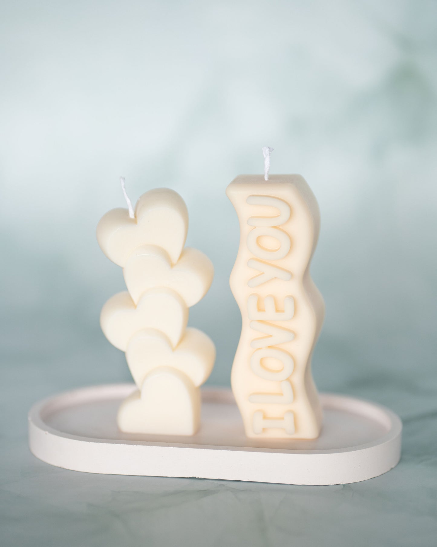 Hearts on hearts Candle
